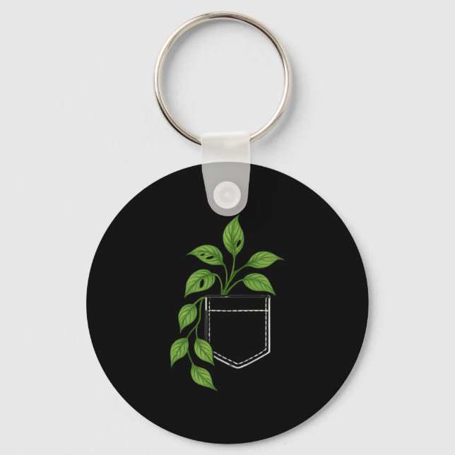 Plant Dad Plant Moms, House Plan Gardener Grow Tho Key Ring (Front)