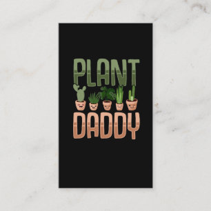 Plant Daddy Kawaii Gardening Dad Gardener Father Business Card