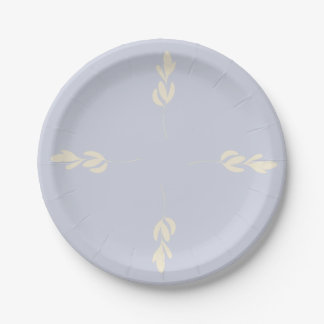Plant design paper plate. paper plate