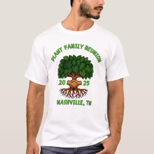 Plant Family Reunion Funny Garden Nature design  T-Shirt