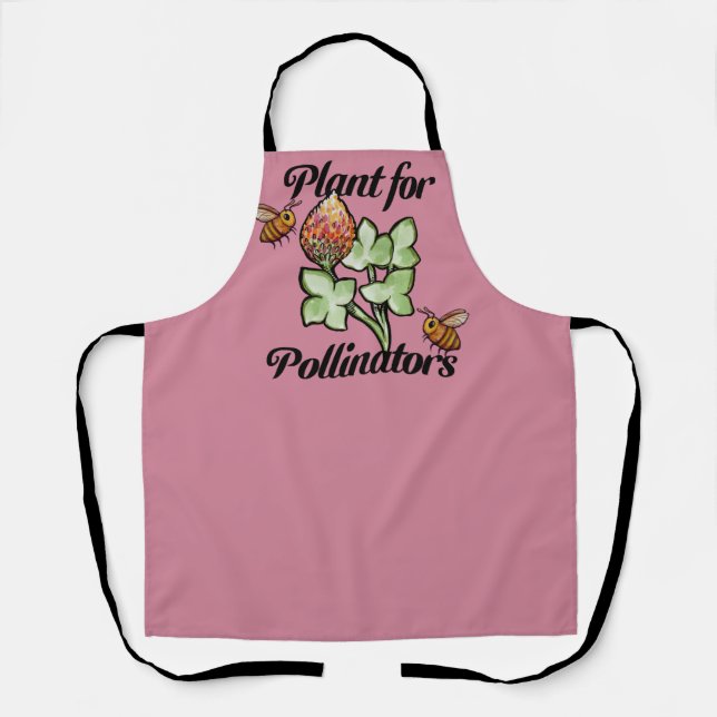 Plant for Pollinators Bee                          Apron (Front)