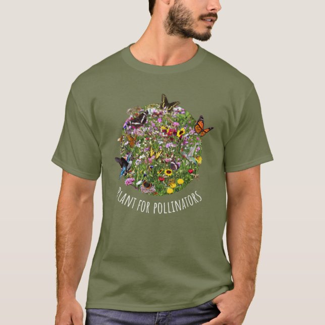 Plant for Pollinators T-Shirt (Front)