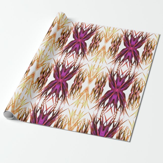 Plant Fractal  Wrapping Paper (Unrolled)