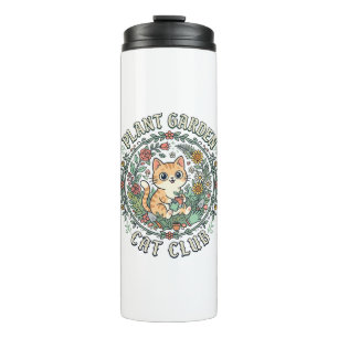 Plant Garden Cat Funny Cat Lover Design - Plant Ga Thermal Tumbler