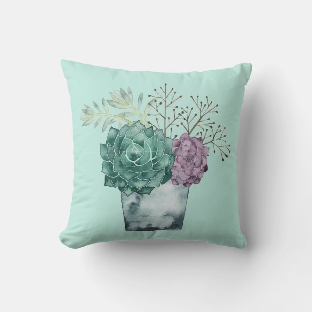 Plant Happiness Collection | Succulents Cushion (Front)