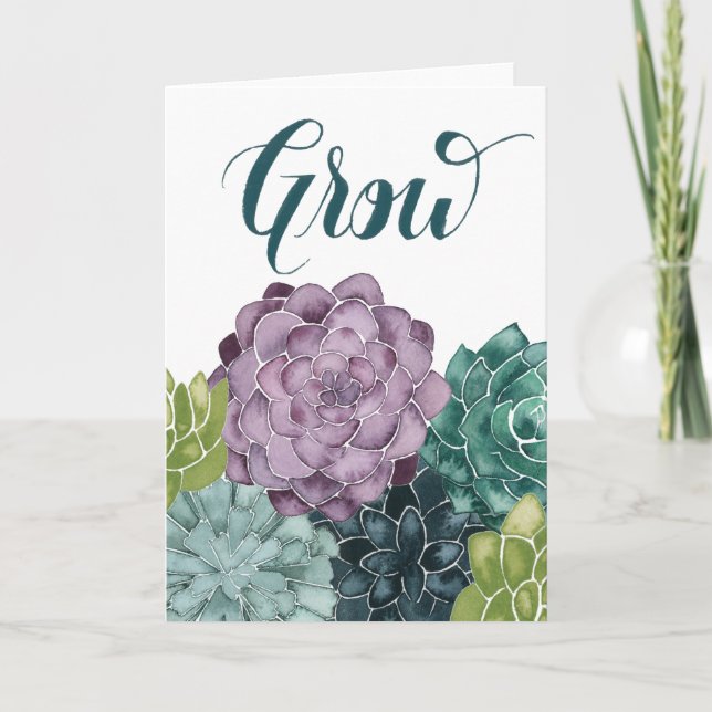 Plant Happiness | Grow Harvest Love Card (Front)