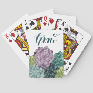 Plant Happiness Grow Harvest Love Playing Cards