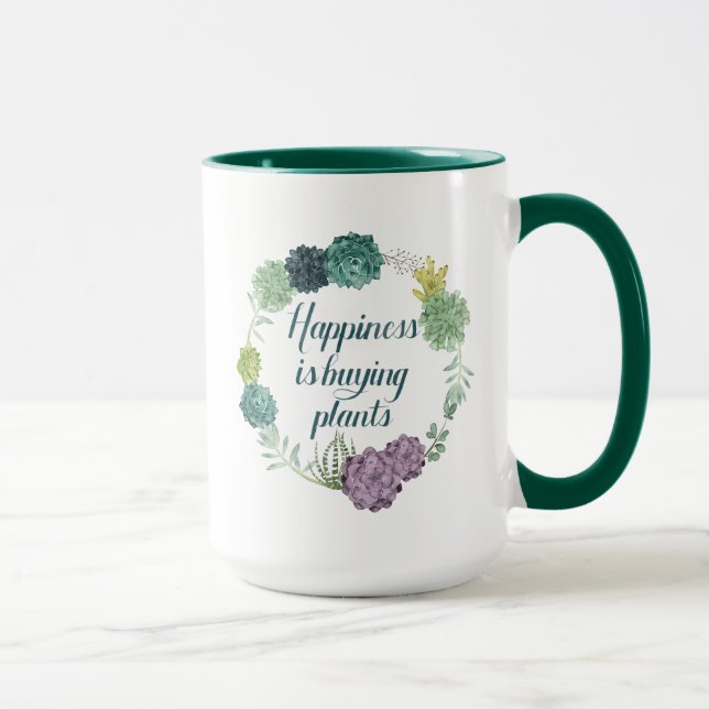 Plant Happiness | Happines is Buying Plants Mug (Right)