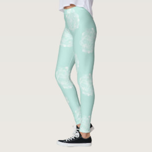 Plant Happiness   Pastel Succulent Pattern Leggings