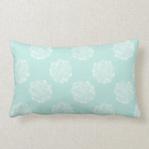 Plant Happiness   Pastel Succulent Pattern Lumbar Cushion