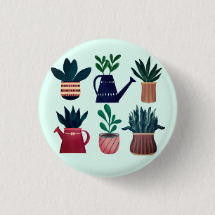 Plant Happy 3 Cm Round Badge