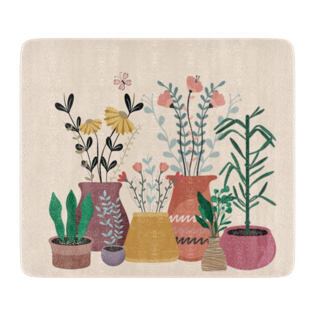 Plant Happy Cutting Board (Front)