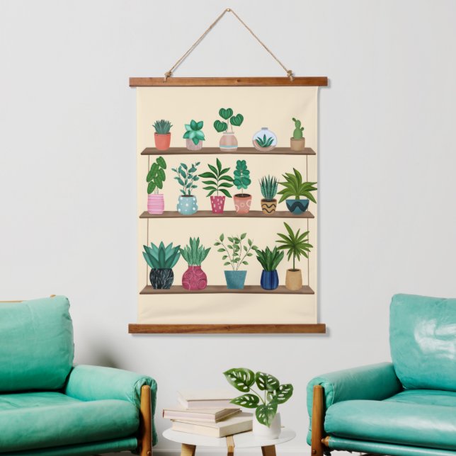 Plant Happy Hanging Tapestry (Living Room)