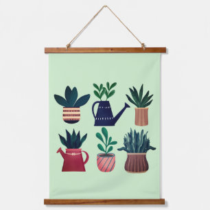 Plant Happy Wall Hanging Tapestry