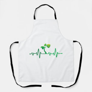 Plant Heartbeat - Botany Botanist Gardening Plant Apron