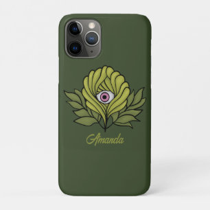 Plant Horror Art - Creepy Cute Green Flower iPhone 11 Pro Case