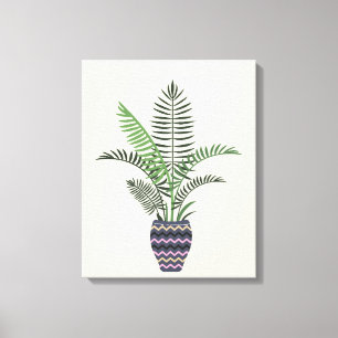 Plant in Decorative Vase Canvas Print