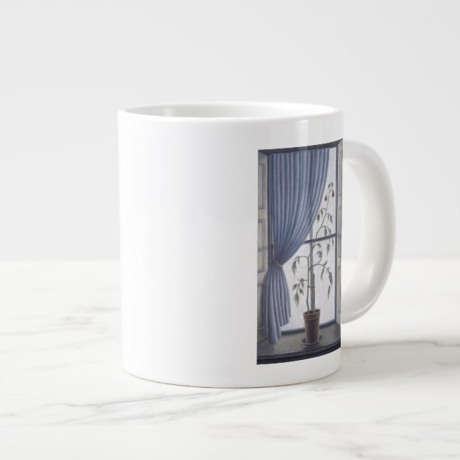 Plant in Window 2003 Large Coffee Mug (Front Right)
