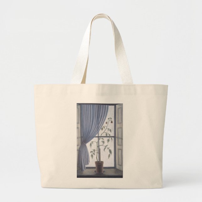 Plant in Window 2003 Large Tote Bag (Front)