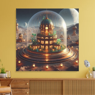 Plant Jewel Box Fantasy Art Canvas Print