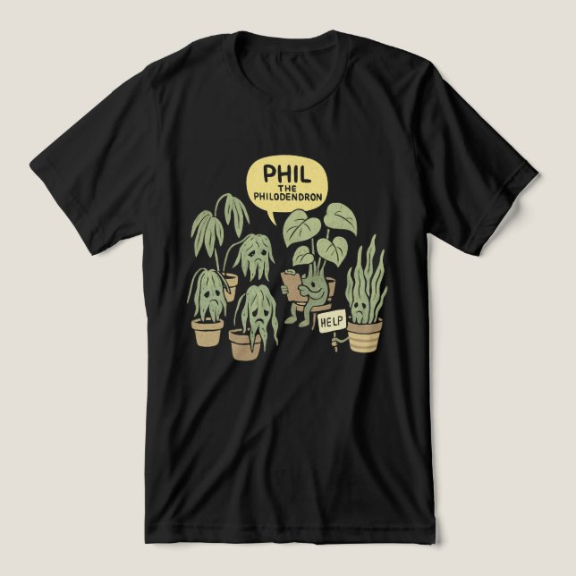 Plant Killer Support Group – Funny Houseplant Tri-Blend Shirt (Design Front)