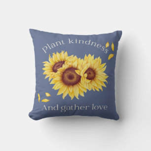Plant Kindness And Gather Love Throw Pillow