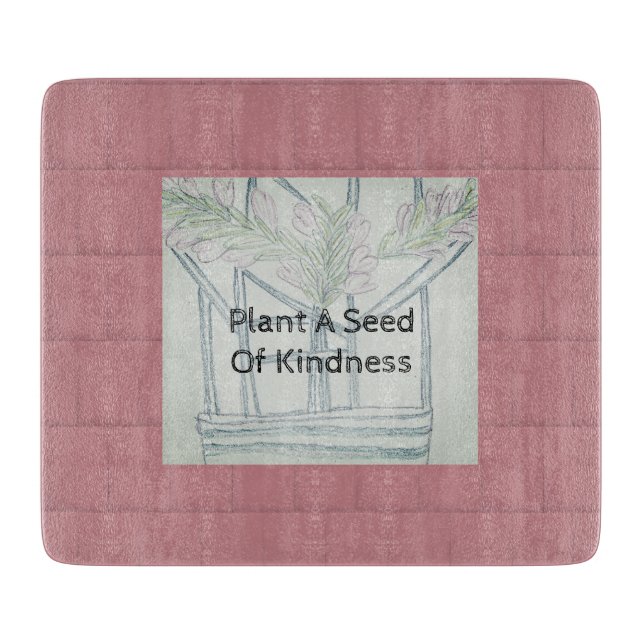 Plant Kindness Cutting Board (Front)