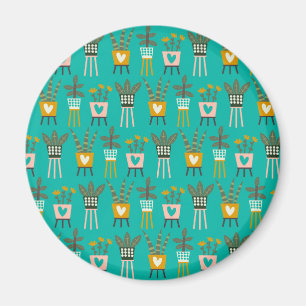 Plant Lady Art Magnet