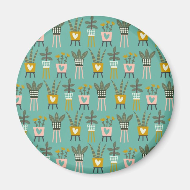 Plant Lady Art Magnet (Front)