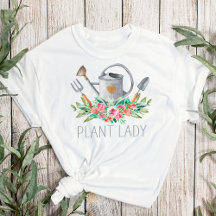 Plant Lady Boho Watercolor Gardener Humour Chic