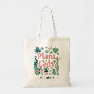 Plant Lady Cute Personalized Tote Bag