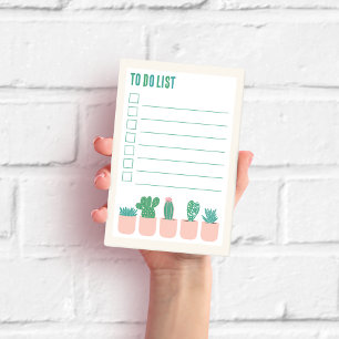 Plant Lady Houseplant To Do List Notepad