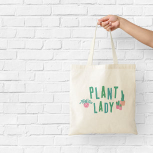 Plant Lady Houseplant Tote Bag