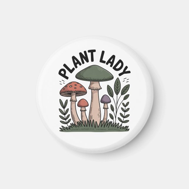 Plant Lady Magnet (Front)