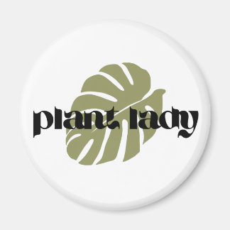 Plant lady Monstera Leaf Magnet