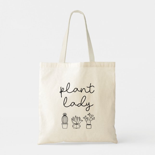 Plant lady tote bag (Back)