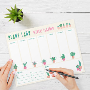 Plant Lady Weekly Planner Notepad