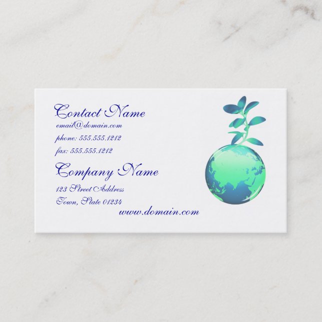 Plant Life Business Cards (Front)