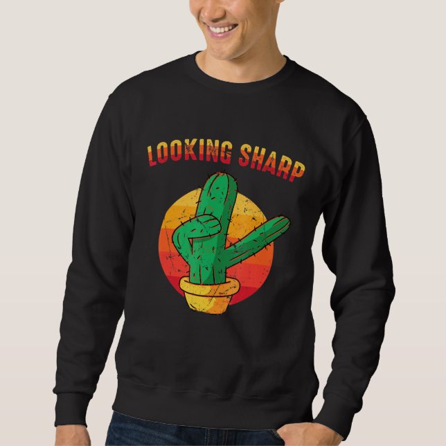 Plant - Looking Sharp - Cactus - Botanicals - Dese Sweatshirt (Front)
