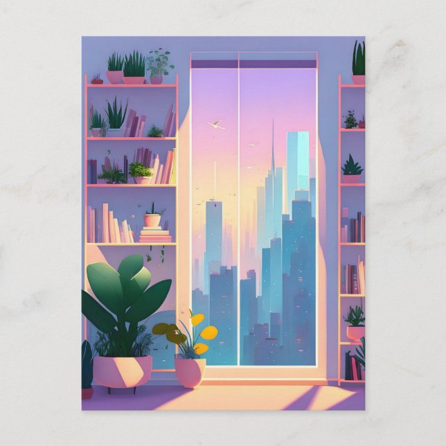 Plant Lover Apartment, Postcrossing Postcard (Front)