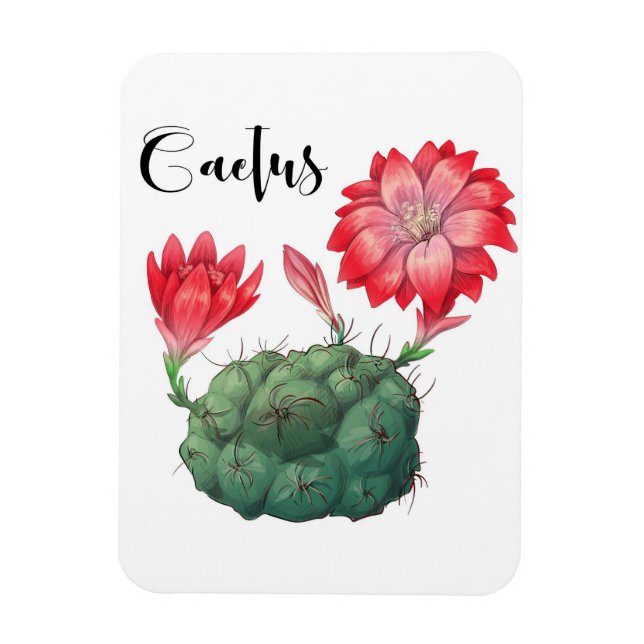 Plant Lover Cactus Plant Magnet (Vertical)