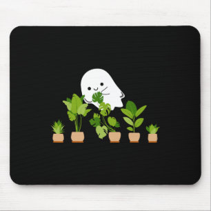 Plant Lover Cute Halloween Ghost Gift Mouse Mat