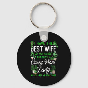 Plant lover gardening wife husband marriage i key ring