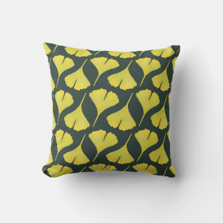 Plant Lover Ginkgo Leaf Pattern Cushion