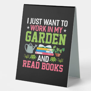 Plant Lover In My Gargen And Read Books