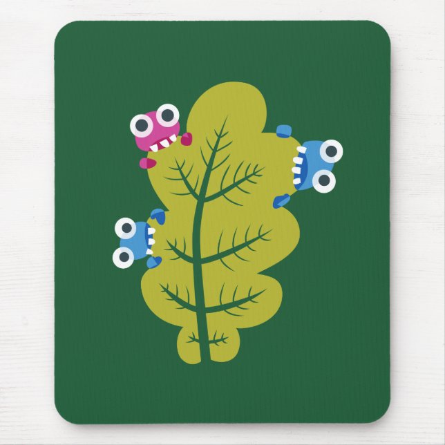 Plant Lover Kawaii Cute Funny Mouse Mat (Front)
