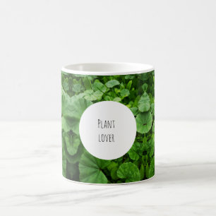 plant lover monogram mug