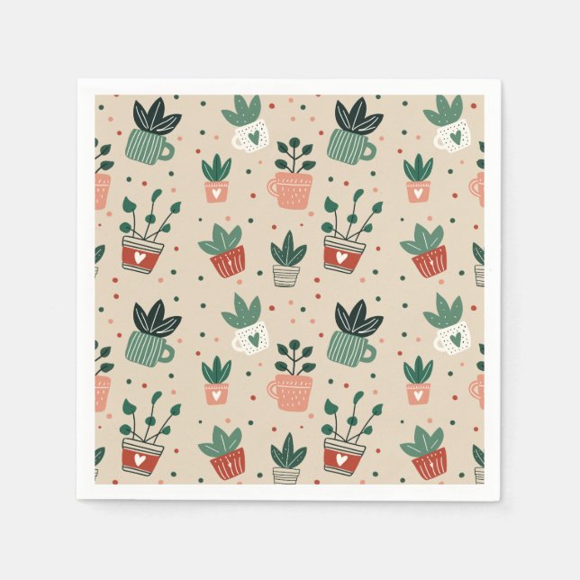 Plant Lover Paper Napkins (Front)