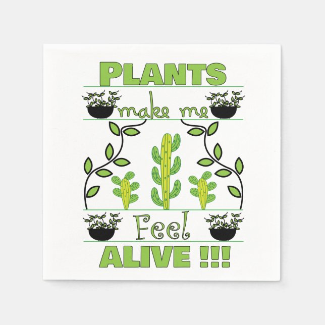 Plant Lover Party Napkin (Front)