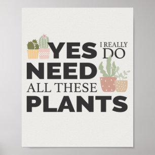 Plant lover poster